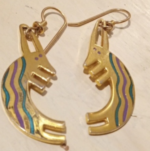 Laurel Burch Conero Earrings Animal Like New - Picture 1 of 5